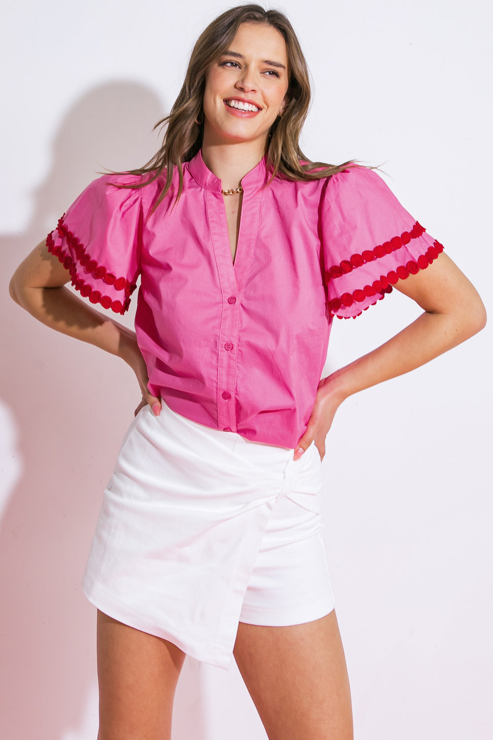 LEARN AS YOU GO WOVEN TOP Flying Tomato